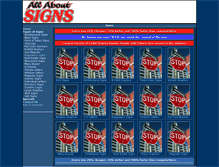 Tablet Screenshot of allaboutsigns.com